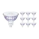 Multipack 10x Philips Master Value LED Faretti GU5.3 MR16 5.8W 450lm 36D - 927 Bianco Molto Caldo | Miglior resa cromatica - Dimmerabile - Sostitutiva 35W