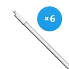 Multipack 6x Bright Choice Stagna LED 17W 1870lm - 840 Bianco Freddo | 120cm