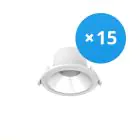 Multipack 15x Noxion Downlight LED Apollo 9W 1100lm 60D - 840 Bianco Freddo | 145mm - Ritaglio 120mm - UGR 