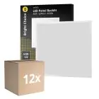 Multipack 12x Bright Choice Pannello A LED Backlit 36W 3240lm - 840 Bianco Freddo | 60x60cm - UGR 