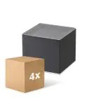 Multipack 4x D'Lite Luce Da Parete Elingen Solar Nero Up & Down - 830 Luce Calda -  | IP54