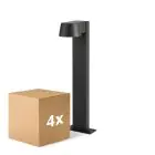 Multipack 4x D'Lite Lampada a piedistallo Lira Nero 7W 600lm 830 Luce Calda -  | IP54