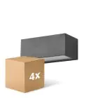Multipack 4x D'Lite Luce Da Parete Bello Nero Up & Down 12W 850lm - 830 Luce Calda - | IP54