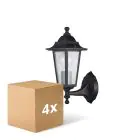 Multipack 4x D'Lite Luce Da Parete Helora Nero | IP44 - Adatto per 1x E27