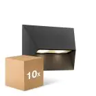 Multipack 10x Nordlux Pontio Luce Da Parete Aluminium Nero | IP54 - Adatto per 2x GU10