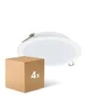 Multipack 4x Philips Downlight LED Ledinaire DN065B Metallo Bianca 19W 2000lm 110D - 830-840-865 CCT | 225mm - Ritaglio 200mm - IP20