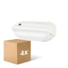 Multipack 4x  Philips LED Sicurezza Coreline BWC110 Bianca 9W 900lm - 830 Luce Calda -  | 242x110mm - IP54 - Sensore Di Luce