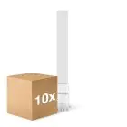 Multipack 10x Noxion Lucent PL-S LED  6W - 830 Luce Calda -  | 4-Pin - Sostitutiva 11W