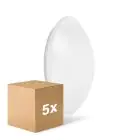 Multipack 5x Ledvance Surface Circolare 350 Bianca 18W 1440lm - 840 Bianco Freddo | IP44 - Sostitutiva 2x18W