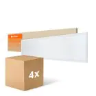 Multipack 4x Ledvance Pannello a LED Compatto Aluminium Bianca 33W 3630lm - 840 Bianco Freddo | 120x30cm