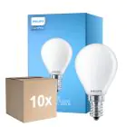 Multipack 10x Philips Corepro LED Lustre E14 Sferica Ghiaccio 6.5W 806lm - 827 Bianco Molto Caldo | Sostitutiva 60W