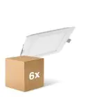 Multipack 6x Ledvance Downlight LED Slim Piazza SQ210 18W 1530lm 120D - 840 Bianco Freddo 