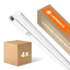 Multipack 4x Ledvance Reglette LED Linear Compatto Interruttore 8W 800lm - 840 Bianco Freddo | 60cm