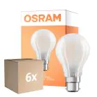 Multipack 6x Osram Retrofit Classic LED B22d Pera Ghiaccio 11W 1521lm - 827 Bianco Molto Caldo | Dimmerabile -  Sostitua 100W