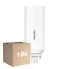 Multipack 10x Philips CorePro PL-T LED Bulbo HF 6.5W - 840 Bianco Freddo | 4-Pin - Sostitutiva 18W