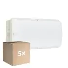 Multipack 5x Philips LED Sicurezza Ledinaire WL055V Bianca 6W 600lm - 830 Luce Calda -  | 374x150mm - IP65 - Sensore Di Movimento