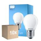 Multipack 10x Philips Corepro LED Lustre E27 Sferica Ghiaccio 6.5W 806lm - 840 Bianco Freddo | Sostitutiva 60W