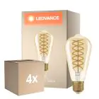 Multipack 4x Osram Vintage 1906 LED E27 Edison Filamento Oro 8.8W 806lm - 824 Bianco Molto Caldo | Dimmerabile - Sostitutiva 60W