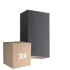 Multipack 3x Nordlux Rold Luce Da Parete Metallo Nero  10.5W 350lm - 830 Luce Calda - 