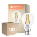 Multipack 10x Ledvance Classic LED B22 Pera Filamento Chiara 5.9W 806lm - 827 Bianco Molto Caldo | Dimmerabile - Sostitutiva 60W
