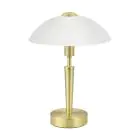 Eglo Lampada Da Tavolo Solo 1 Acciaio Oro Bianca | IP20 - Adatto per 1x E14 