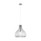Eglo Luce Pendente Tindori Acciaio Nichel Satinato | IP20 - Adatto per 1x E27 